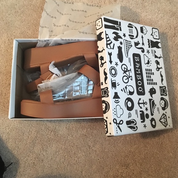 Tan Bamboo Platforms - Picture 2 of 3